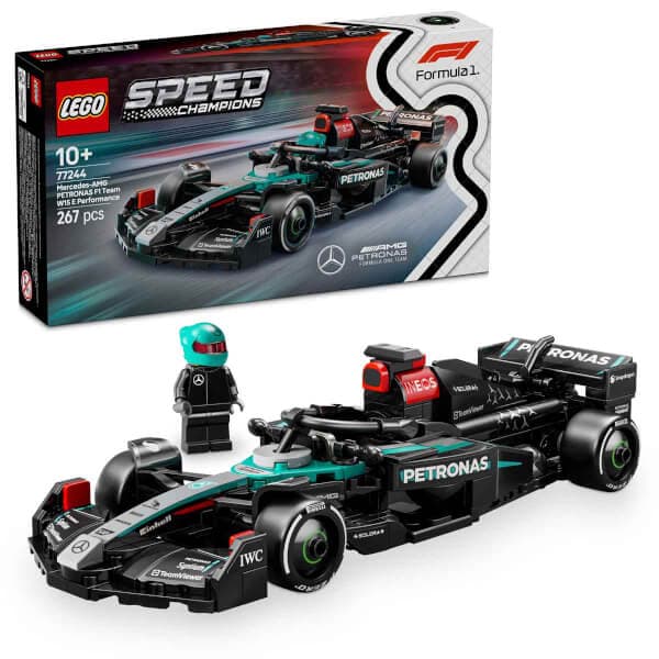 LEGO Speed Champions Mercedes-AMG F1 W15 Yarış Arabası 77244 - 10 Yaş ve Üzeri Çocuklar için Sürücü Minifigürü İçeren Yaratıcı Oyuncak Yapım Seti (267 Parça)