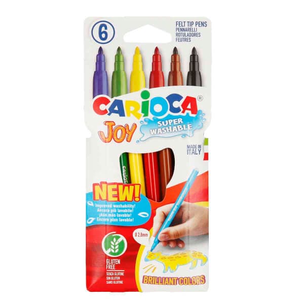 Carioca Joy Yıkanabilir Keçeli Boya Kalemi 6'lı